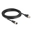 Delock M12 Cable D-coded 4 pin male to RJ45 male PVC 5 m