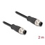 Delock M12 Cable A-coded 8 pin male to male PVC 2 m