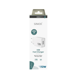 Sinox Sinox MOBILITY POWER - Lichtnetadapter USB-A 12W