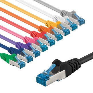 Goobay Goobay CAT 6A Patch Cable S/FTP (PiMF), 2 m, Set in 10 Colours