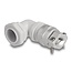 Delock Cable Gland with strain relief and bending protection 90° angled PG13,5 grey