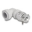Delock Cable Gland with strain relief and bending protection 90° angled PG16 grey