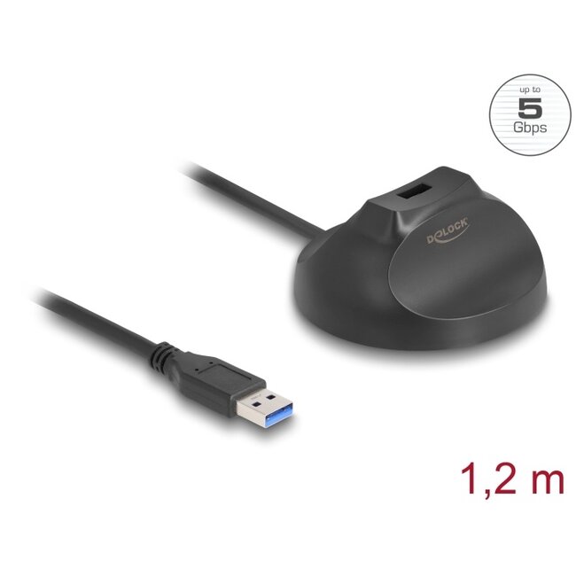 Delock Magnetic base USB Type-A 5 Gbps Docking Cable 1.2 m