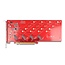 Delock PCI Express x16 Card to 4 x internal NVMe M.2 Key M 110 mm - Bifurcation