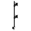 Multibrackets Monitorsteun - VESA Deskmount Officeline Dual Vertical [zwart]