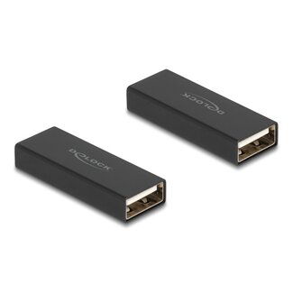 DeLOCK Delock Adapter Gender Changer USB 2.0 Type-A male to male metal