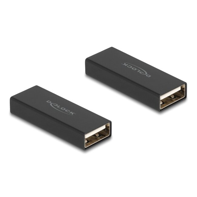 Delock Adapter Gender Changer USB 2.0 Type-A male to male metal