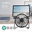 Tafelventilator | USB Gevoed | Diameter: 100 mm | 3 W | 1 Snelheid | Zwart