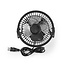 Tafelventilator | USB Gevoed | Diameter: 100 mm | 3 W | 1 Snelheid | Zwart