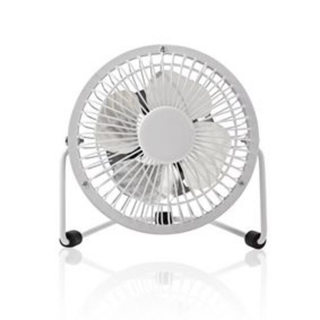 Tafelventilator | USB Gevoed | Diameter: 100 mm | 3 W | 1 Snelheid | Wit