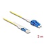 Delock Optical Fiber Cable CS male to LC Duplex singlemode G657A2 / OS2 Uniboot 3 m