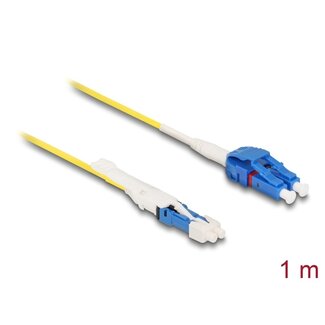 DeLOCK Delock Optical Fiber Cable CS male to LC Duplex singlemode G657A2 / OS2 Uniboot 1 m