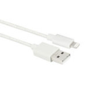 ACT ACT USB 2.0 laad- en datakabel A male - Lightning male 1 meter, nylon, MFI gecertificeerd