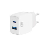 ACT USB-C & USB-A lader 20W met Power Delivery PPS, Quick Charge, GaNFast AC2122