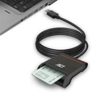 ACT ACT Externe USB 2.0 Smartcard eID Kaartlezer, zwart