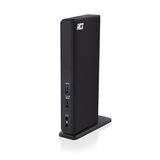 ACT Docking Station Laptop met USB-C en USB-A | 2x HDMI Dual Monitor| 2x USB-A 3.0| 4x USB-A HighSpeed | Gigabit Ethernet | 2x 3.5mm Jack | Windows Laptops | Apple Macbooks - AC704