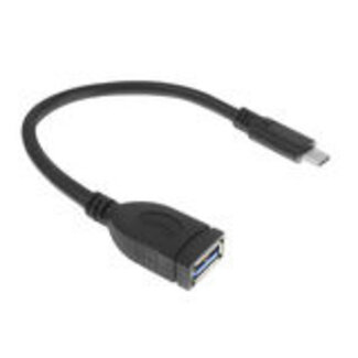 ACT ACT USB 3.0 kabel OTG, USB-C male naar USB-A female, 0,2 meter