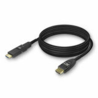 ACT ACT 25 meter HDMI High Speed 4K Active Optical Cable met afneembare connector v2.0 HDMI-A male - HDMI-A male