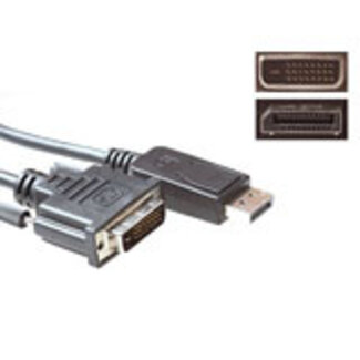 ACT ACT Verloopkabel DisplayPort male naar DVI male  5,00 m