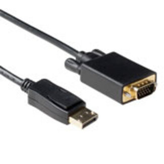 ACT ACT 2 meter Verloop kabel DisplayPort male naar VGA male