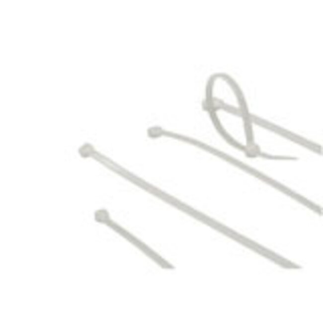 ACT Tie wraps | kabelbinders transparant, lengte 203 mm, breedte 4,6 mm