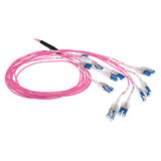 ACT ACT 50 meter Multimode 50/125 OM4 glasvezel prefabkabel 24F LC Polarity Twist
