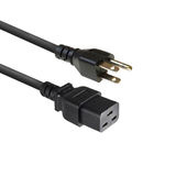 ACT AK5445 Netsnoer | USA Connector | C19 | Zwart | 1,8 meter