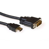 ACT Verloopkabel HDMI A male, DVI-D mal
