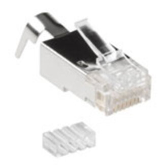 ACT ACT RJ45 (8P/8C) CAT6A afgeschermde modulaire connector voor ronde kabel met massieve of soepele aders
