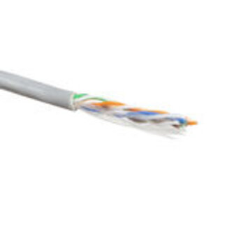 ACT ACT CAT5E U/UTP PVC massief grijs 100 m