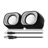 Eminent EM3513 Stereo Speakerset 2.0 voor pc en laptop | Voeding via USB