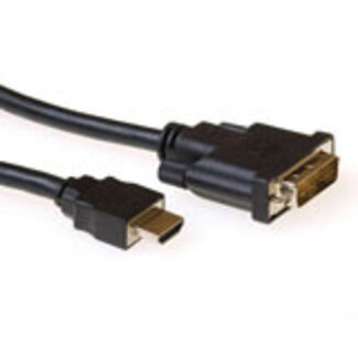 Ewent Ewent 2 meter, HDMI naar DVI-D verloopkabel, 1x HDMI A male, 1x DVI-D single link male 18+1