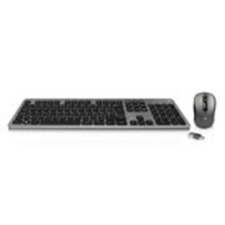Ewent Ewent Draadloos toetsenbord en muis, USB-C/USB-A, Low-profile toetsen, Qwertz