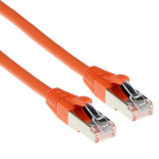 ACT ACT Oranje 20,00 meter SFTP CAT6A patchkabel snagless met RJ45 connectoren