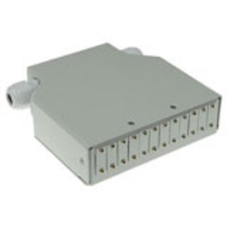 ACT ACT DIN rail fiber optic terminal box unloaded, 12 poorts