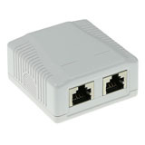 Intronics Opbouwdoos shielded 2-voudig