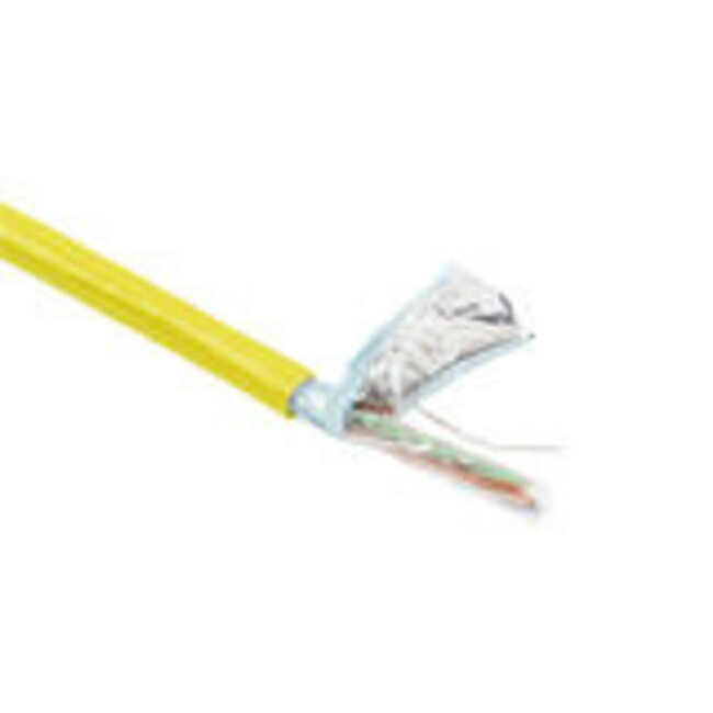 ACT CAT5E F/UTP LSZH soepel patch geel 500 m