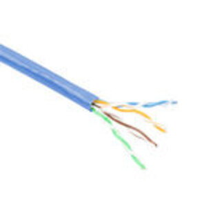 ACT ACT CAT6 U/UTP PVC soepel patch blauw 100 m