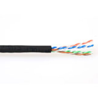 ACT ACT CAT6 U/UTP PVC soepel patch zwart 305 m