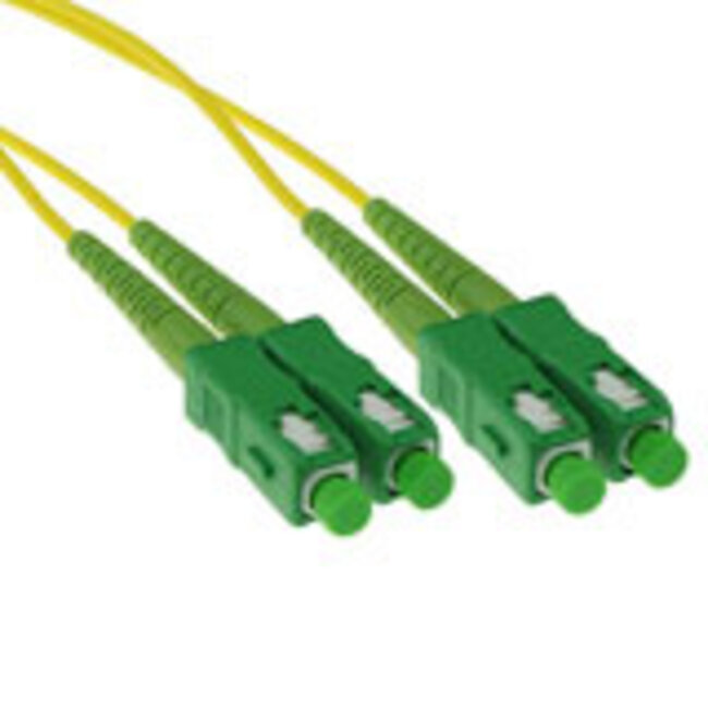 ACT 3 meter LSZH Singlemode 9/125 OS2  glasvezel patchkabel duplex met SC/APC connectoren