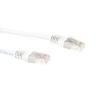 ACT ACT Witte 3,0 meter LSZH U/UTP CAT6 patchkabel met RJ45 connectoren