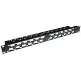 Intronics 24-Poorts Keystone Jack 45° patchpaneel zonder connectoren