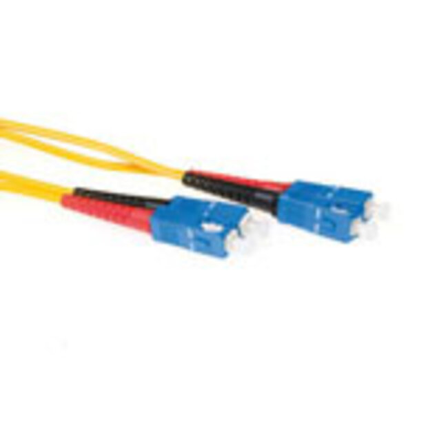 ACT 7 meter LSZH Singlemode 9/125 OS2  glasvezel patchkabel duplex met SC connectoren