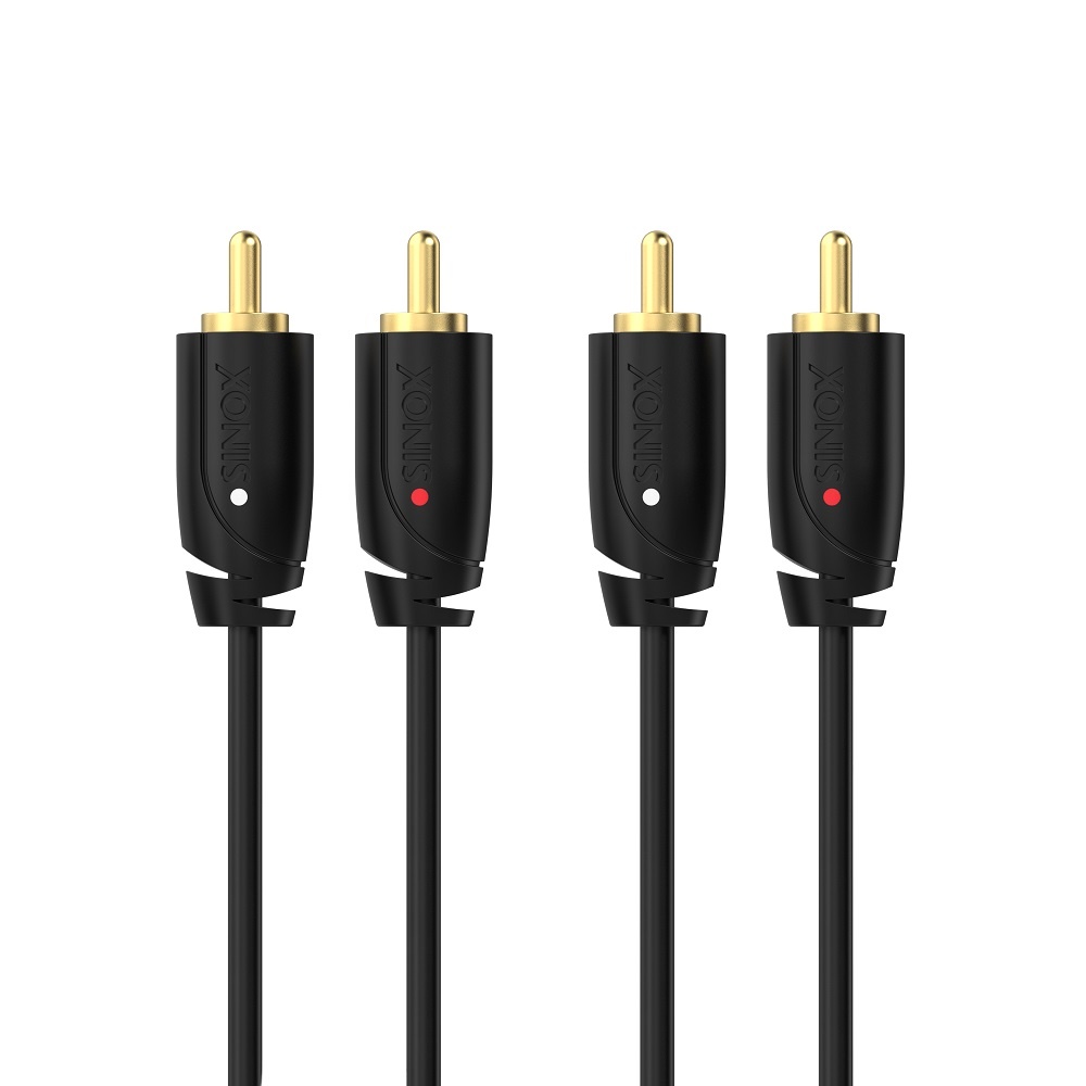 Sinox SINOX SOUND PRO - Aansluitkabel 2xRCA 5 mtr. |