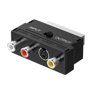Sinox Sinox GO Scart - Composiet 3RCA en S-VHS adapter