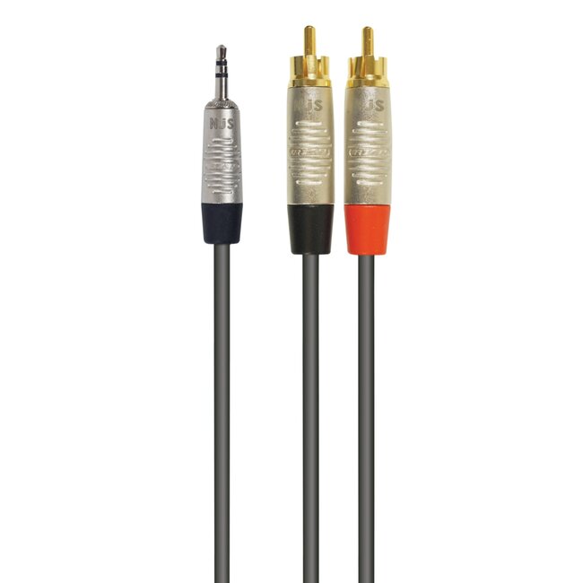 NJS/Rean Professional 3,5mm Jack - Tulp kabel | 3 meter
