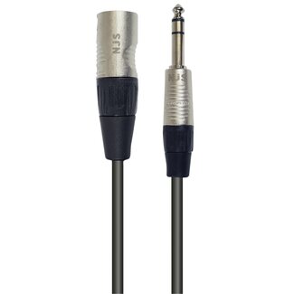 NJS/Rean NJS/Rean Professional XLR (m) - 6,35mm Jack mono (m) kabel | 1 meter