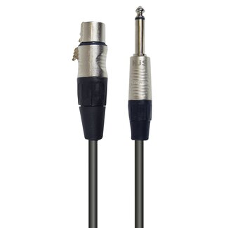 NJS/Rean NJS/Rean Professional XLR (v) - 6,35mm Jack mono (m) kabel | 6 meter