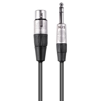 NJS NJS/Rean Professional XLR (v) - 6,35mm Jack stereo (m) kabel | 1 meter