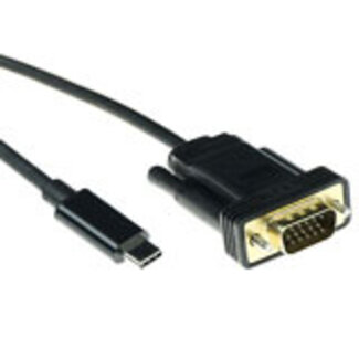 ACT ACT USB Type C naar VGA conversie kabel, 2 meter